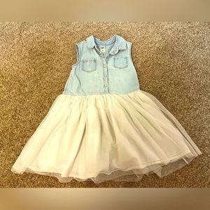 OshKosh Denim and Tulle Dress 5T